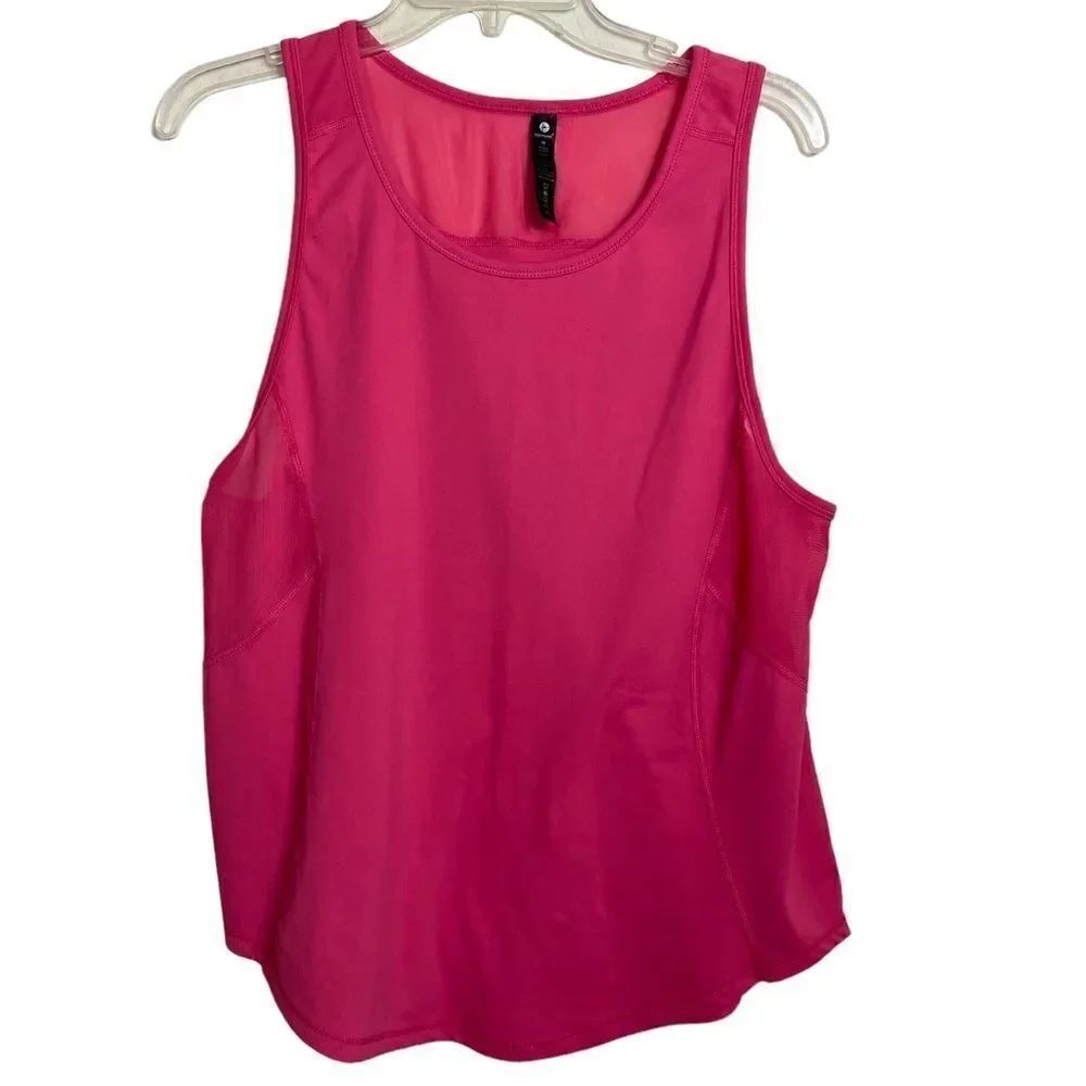 90 Degree M pink active top with mesh accents yoga work out , gym